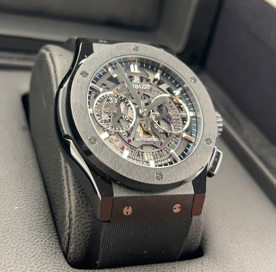 Hublot Classic Fusion Aerofusion Black Magic 45mm Watch 525.CM.0170.RX