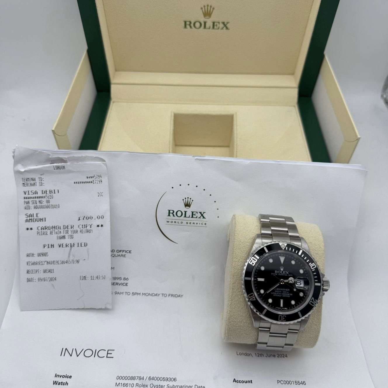 Rolex Submariner Date Black Ref.16610