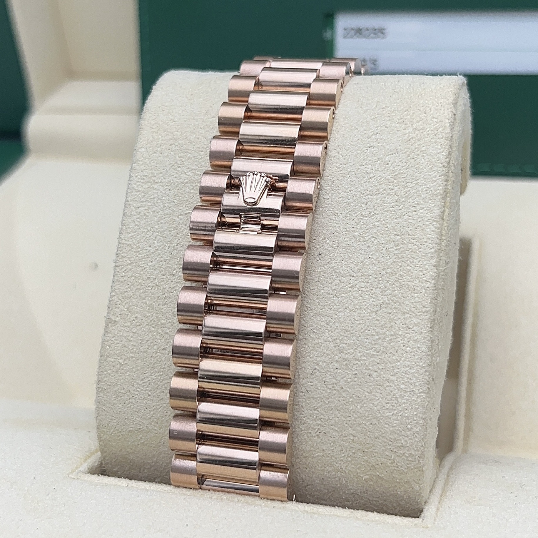 Rolex Day-Date 40mm Sundust Tapestry Index Dial 18k Rose Gold Ref: 228235