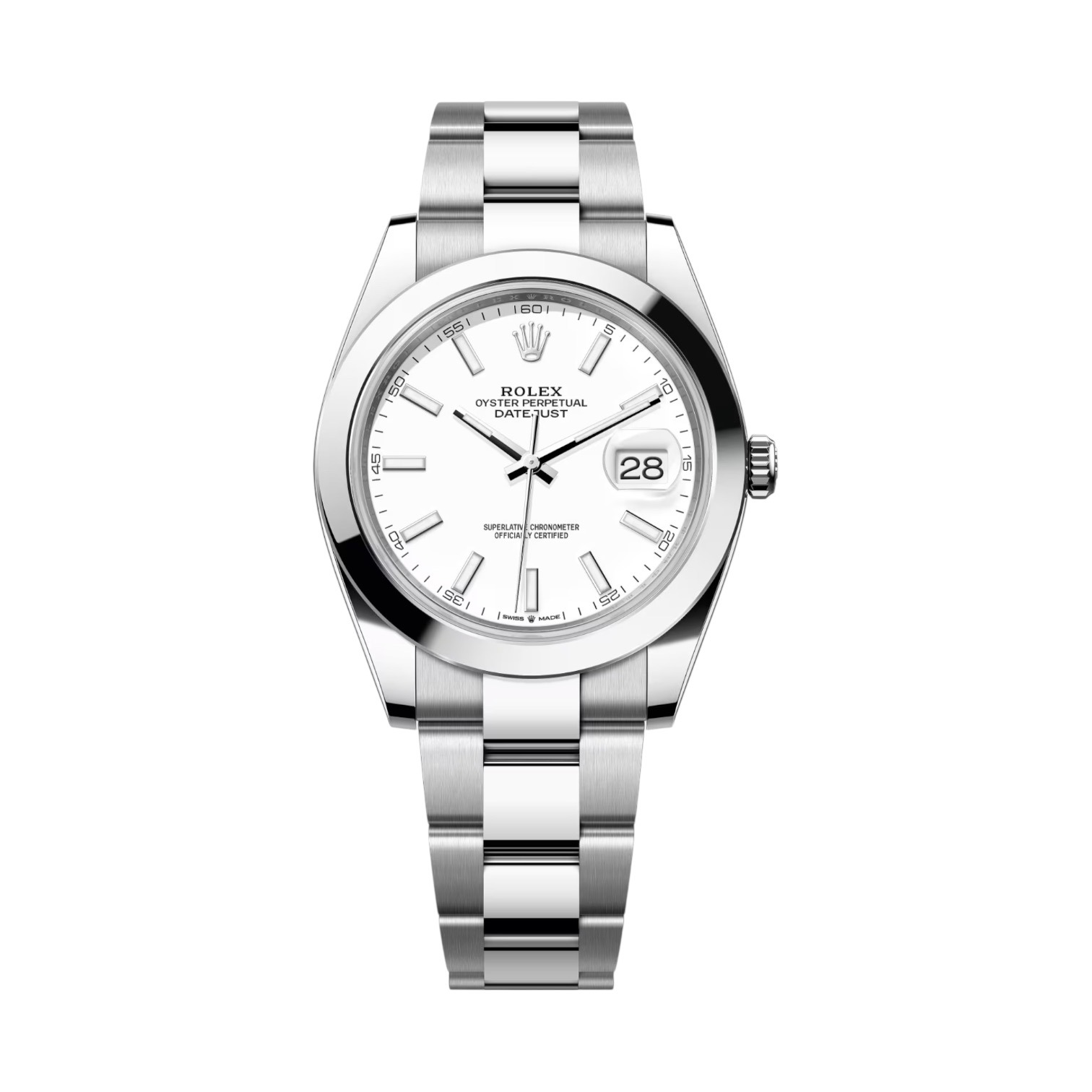 Rolex Datejust 41mm White Dial on Oyster Ref: 126300