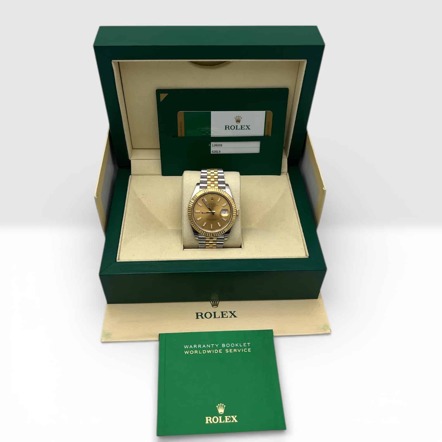 Rolex Datejust 41mm Champagne Dial Jubilee Ref: 126333