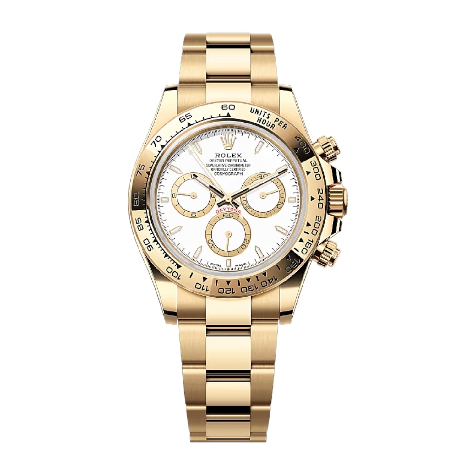 Rolex Cosmograph Daytona White Dial 18k Yellow Gold Ref. 116528
