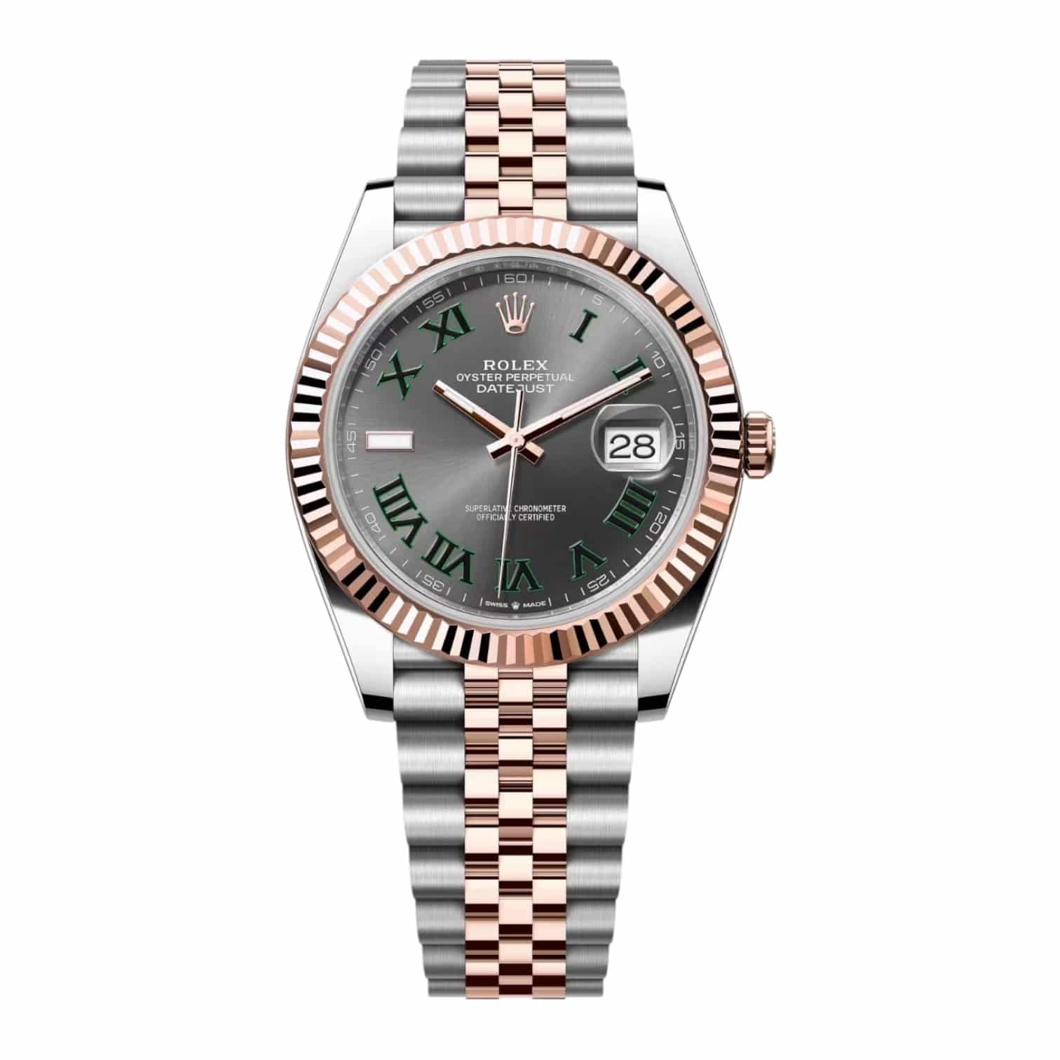 Rolex Datejust Rose Gold 41mm Wimbledon Dial ref. 126331