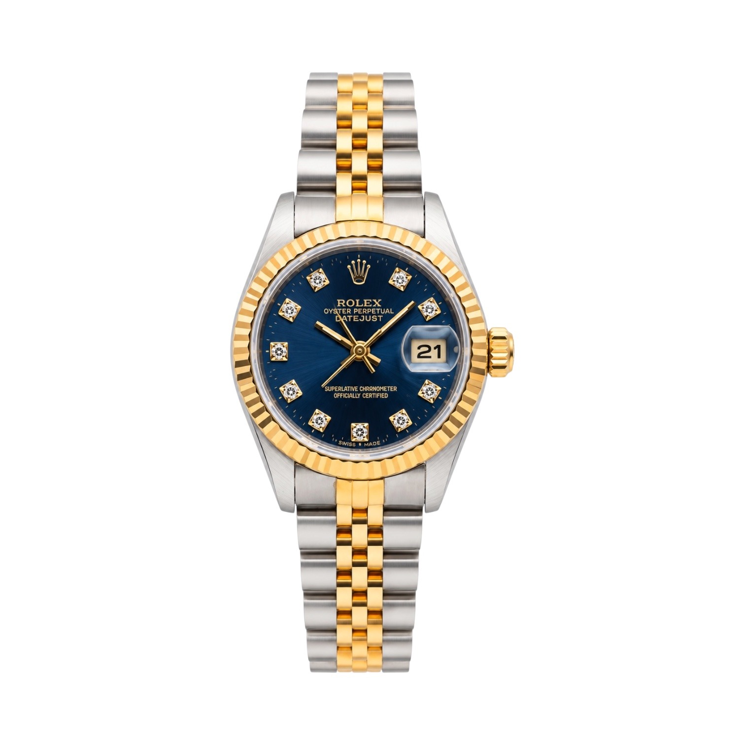 Rolex Lady-Datejust 26mm Blue Diamond Dial Ref. 69173
